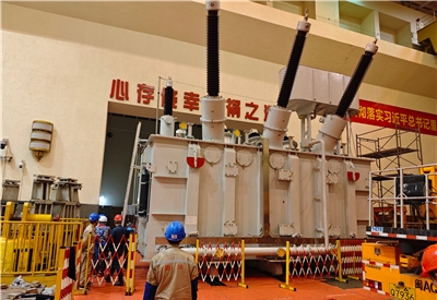 福建水口集团公司水口电站1、3、5、6号机变及附属设备改造项目主变施工